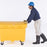 0865 Utility Box with 5" Solid Rubber Wheels, 350 lbs Capacity, Yellow