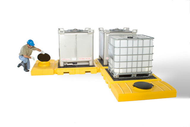 1126 Ultra-Modular IBC Spill Pallet, 3 Tank