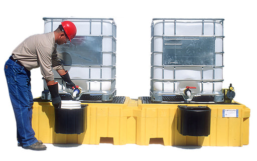 1143 Ultra Twin IBC Spill Pallet without drain