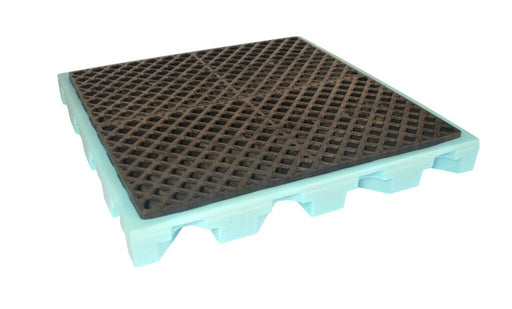 1325 Ultra Spill Deck Fluorinated Models, 4-Drum (P4), 6000 lbs Capacity, Light Blue