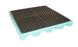 1325 Ultra Spill Deck Fluorinated Models, 4-Drum (P4), 6000 lbs Capacity, Light Blue