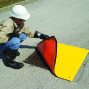 2163 Square Urethane Bottom/Polyethylene Top Ultra-Drain Seal Plus, 54" Length x 54" Width, Yellow