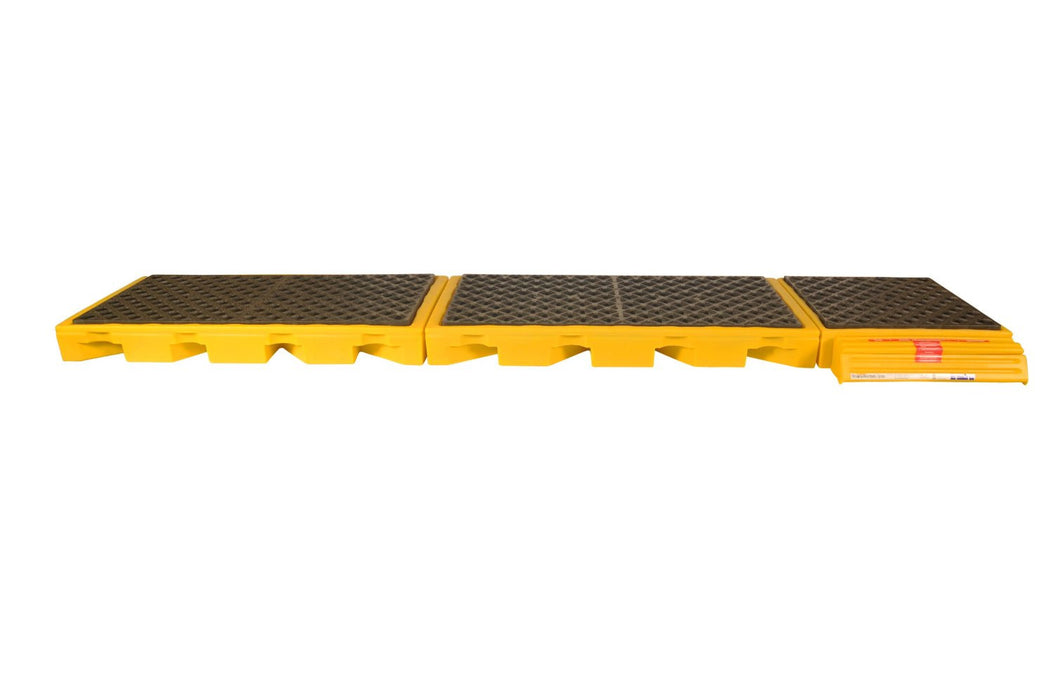 2333 Ultra InLine Spill Deck with 5-Drum, 7500 lbs Load Capacity, 5 Year Warranty, Yellow