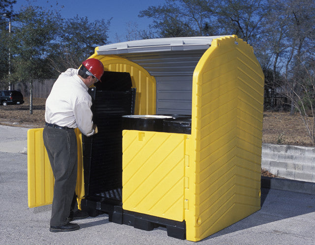 9636 Ultra-Hard Top 4-Drum P4 Plus Spill Pallet No Drain 9,000 lbs.  75 gallons capacity