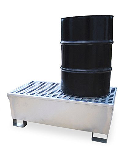 1180 Ultra-Steel Spill Containment Pallet, 2 Drum, Grey