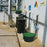 8171 Polyethylene Ultra-Safe Connect with 3" Collar, 3 Gallon Capacity, 19-3/4" Length x 19-1/2" Width x 13-1/2" Height, Black/Green