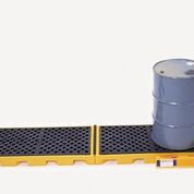 2361 Ultra Inline Spill Deck with 4-Drum, 6,000 lbs Load Capacity, 5 Year Warranty, Yellow